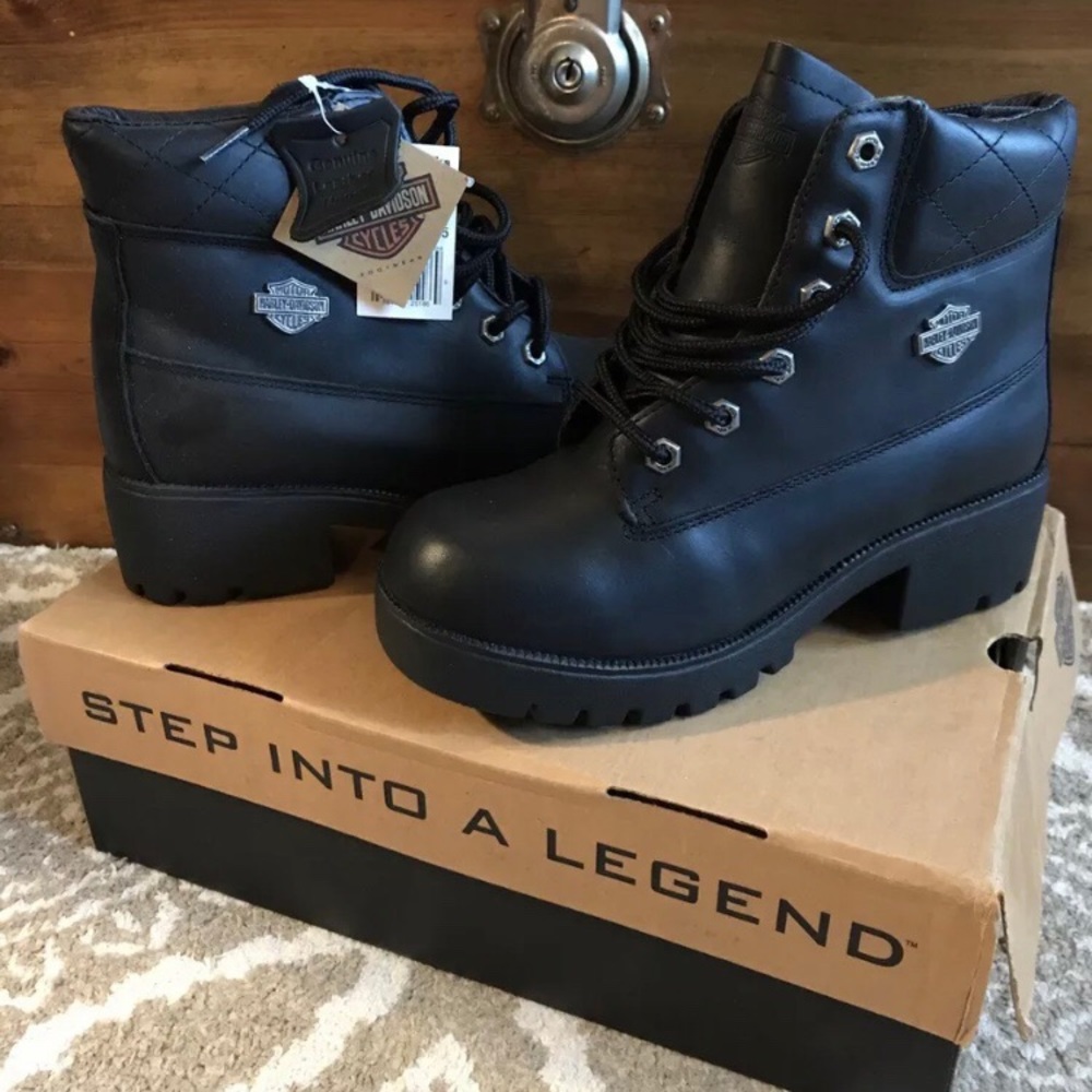 ‼️NWT‼️ Harley Davidson Ankle Leather Moto Boots
